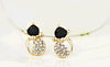 Fashion jewelry Lovely Rhinestone Cat Earrings for women gift