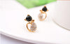 Fashion jewelry Lovely Rhinestone Cat Earrings for women gift