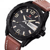 NF9055B Leather Strap Watch