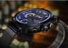 NF9068B Black Stainless Steel Mesh Watch