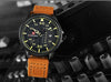 NF9074M Leather Strap Sports Wrist Watch