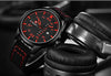 NF9074M Leather Strap Sports Wrist Watch