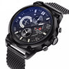 NF9068B Black Stainless Steel Mesh Watch