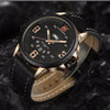 NF9086 Coffee Brown Leather Strap Watch