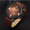 NF9086 Coffee Brown Leather Strap Watch