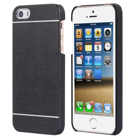 Aluminum Metal Brush Case for Iphone 5, 5s & SE