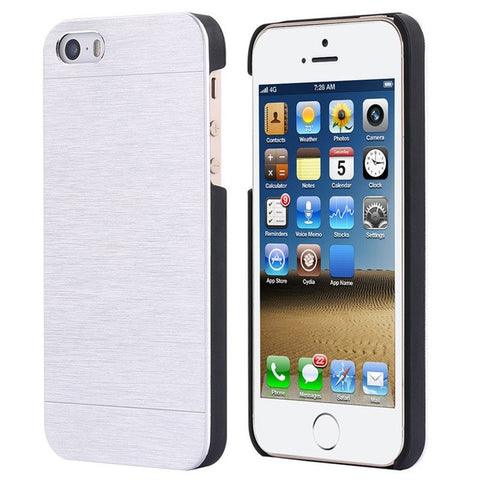 Aluminum Metal Brush Case for Iphone 5, 5s & SE