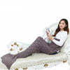 Yarn Knitted Mermaid-Tail Blanket