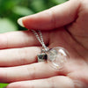 Dandelion Glass Necklace