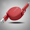 Retractable, USB, Fast Charging, Cable, 8 Pin,iPhone, samsung, rocketlemons, micro USB,nickel plated, connector,USB 2.0