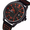 NF9074M Leather Strap Sports Wrist Watch