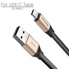 Flat USB Cable For iPhone / USB Type C / Micro Usb Connector