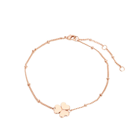 Clover Rose Gold Color,Bracelet, Jewelry, Austrian Crystals , art jewelry,rocketlemons, for women