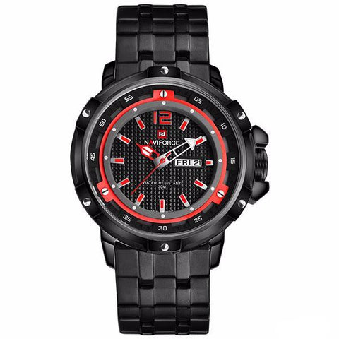 Water Resistant, Shock Resistant, Complete Calendar, Auto-Date, watch, mens, stainless steel