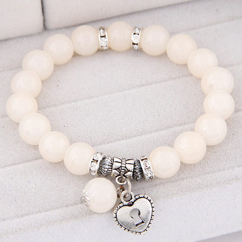 Heart Pendant Charm Bracelets