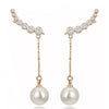 Crystal Pearl Drop Earring