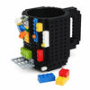 Brick, Puzzle, Coffee, Mug, Cups, Lego, DIY, Mega Bloks, KRE-O, K'NEX, building blocks, dringking ware, food grade, non-toxic, rocketlemons, Blue